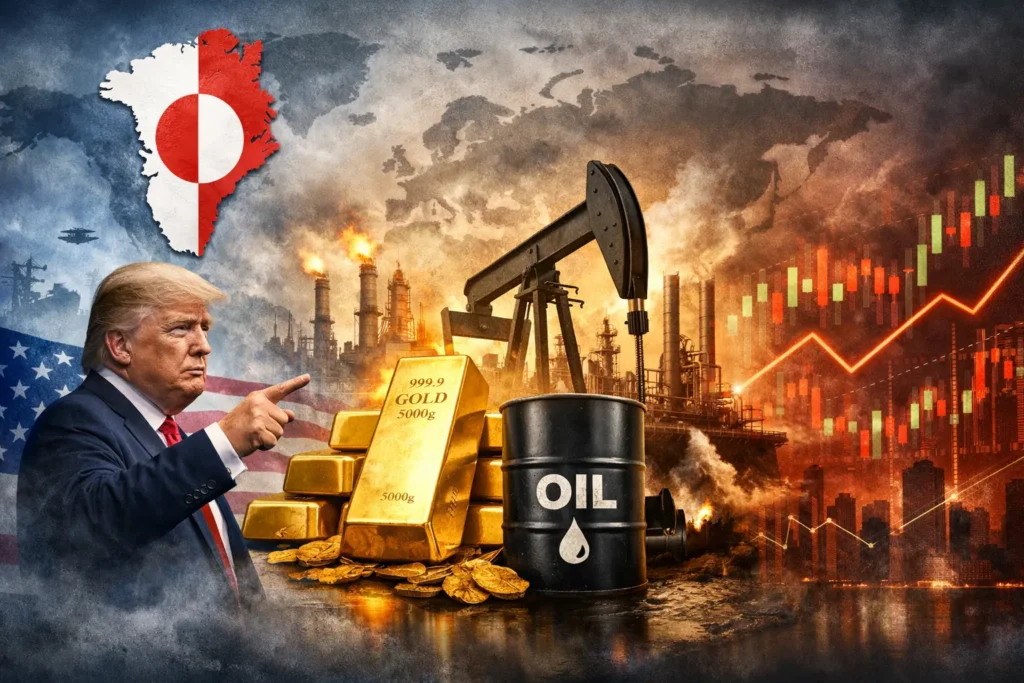 trump, oil, gold, greenland